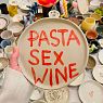 Тарелка ручной работы Pasta Sex Wine, керамика, 18 см, превью фото 4