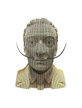 Собранный картонный бюст 3D «Дали»
