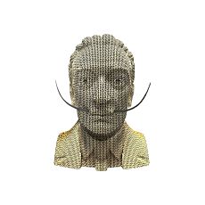 Собранный картонный бюст 3D «Дали»