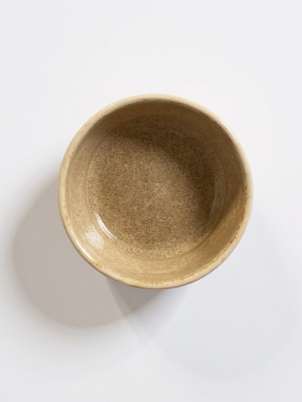 Стакан ручной работы с надписью «Wabi-sabi», бежевый, керамика, 350 мл, фото 4.