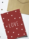 Открытка DARI DARI «Love» с сердечками, А6, превью фото 2