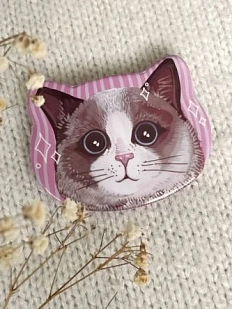 Значок закатной «Котята», металл, 50 мм