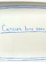 Блюдце ручной работы «Cartier here soon», керамика, 17 см, превью фото 2
