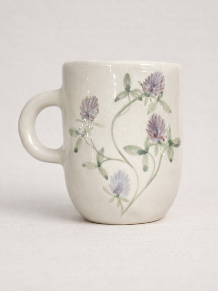 Кружка ручной работы Верба керамика «Клевер», керамика, 350 мл, фото 1.