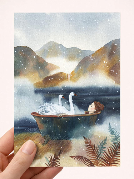 Открытка Анна Спешилова «Безмятежность», односторонняя, фото 1.