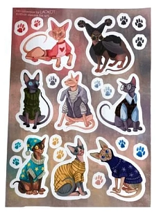 Стикерпак Лавкот «Сфинксы», А5