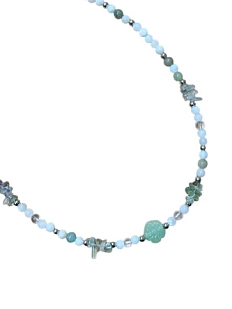 Чокер ручной работы Идеальное совпадение «Японский сад», перламутр