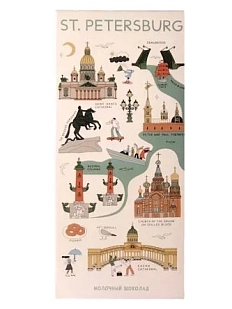 Молочный шоколад «Карта туриста», 80 г