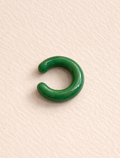 Кафф Лампджой глянцевый, стекло, изумрудный