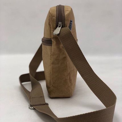 Сумка Ranzel Bags «Bender Kraft», крафт, тайвек, бежевая, фото 4.