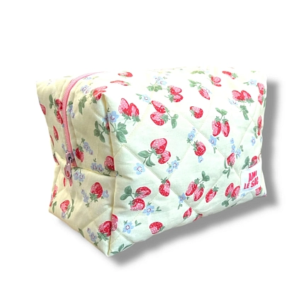 Косметичка ручной работы АМИ (Ami lé sac) «Grand», земляника, фото 2.