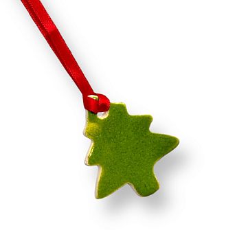 Ёлочная игрушка из керамики «Ёлочка», 4 см, фото 2.