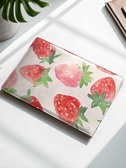 Обложка на студенческий билет DARI DARI «Клубника», экокожа, фото 2.