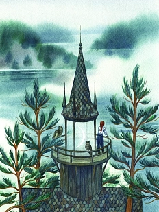 Постер интерьерный Анна Спешилова «Башня», А3