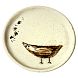 Тарелка ручной работы «Птичка», керамика, 9 см, превью фото 1