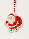 Игрушка на ёлку «Санта», керамика, превью фото 1