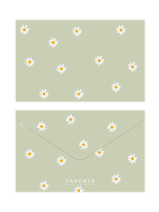 Конверт для подарочной карты «Ромашки»