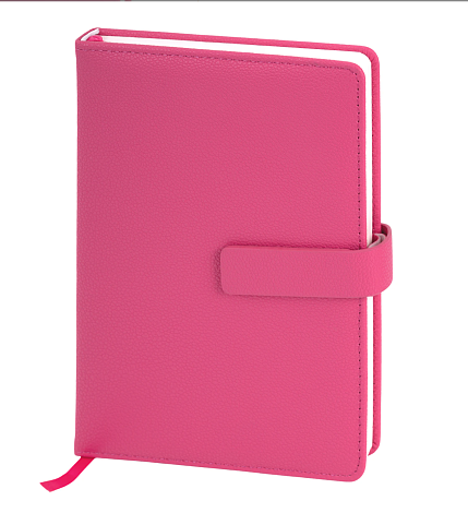 Подарочный набор с ежедневником «President» и ручкой, розовый, фото 4.