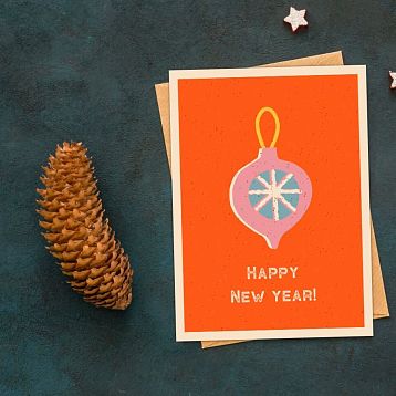 Набор открыток DARI DARI ретро на Новый год №3, 3 шт., фото 2.