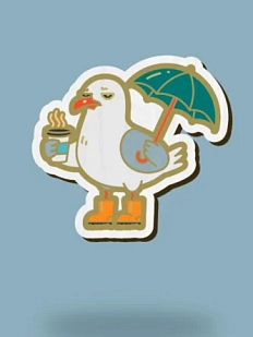 Значок WAF WAF «Питерская чайка»