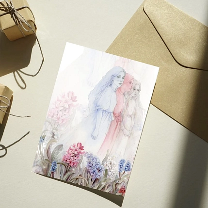 Набор открыток с иллюстрациями Викторовой Оксаны №12, 8 шт., фото 6.