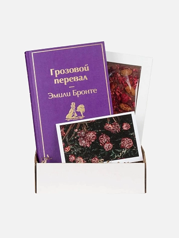 Подарочный набор с книгой «Грозовой перевал» и шоколадом, фото 1.