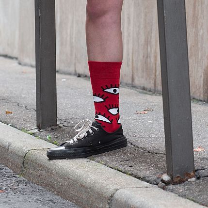 Носки «Глаза будущего», р-р 38-41, красные, фото 5.