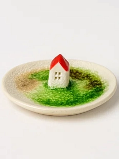 Подставка для украшений ручной работы «Домик», керамика