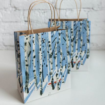 Крафт-пакет «Лиса в лесу», фото 1.