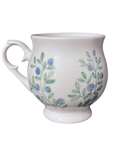 Кружка ручной работы Верба керамика ландыш «Черника», керамика, 300 мл