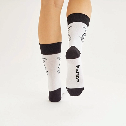 Носки «Иногда нужно пукнуть, чтобы тебя заметили», р-р 42-46, белые, фото 2.