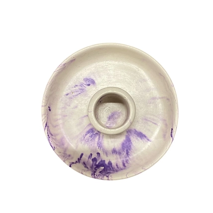 Подсвечник круглый, фиолетовый, фото 2.