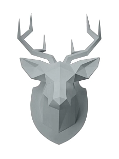 Набор для склейки головы серо-коричневого оленя