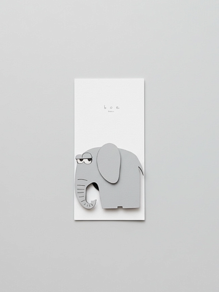 Бирка для подарка на прищепке «Слоник», BOE, фото 1.