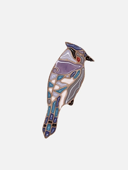 Подарочный набор на 14 февраля с блокнотом «101 заветное желание» №5 и брошью ручной работы «Сойка», фото 4.