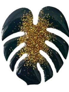 Брошь «Монстера» №2