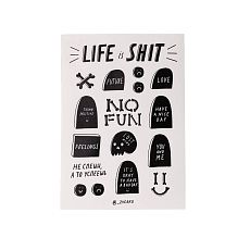 Стикерпак «LIFE is SHIT»
