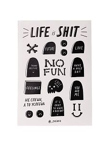 Стикерпак «LIFE is SHIT»