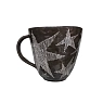Кружка ручной работы Оива со звёздами, 550 мл, чёрная, превью фото 1