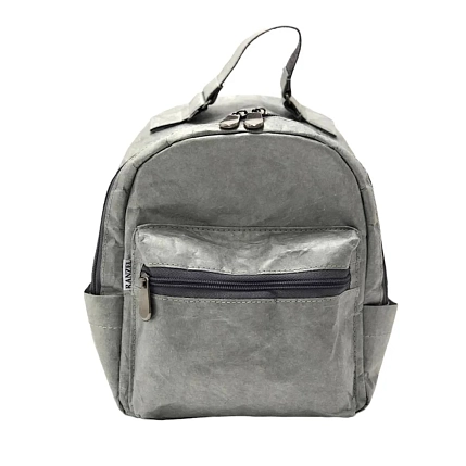 Рюкзак Ranzel Bags «Nooky Gray», тайвек, серый, фото 1.