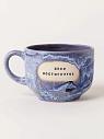 Кружка ручной работы Тата вытворяет/NF ceramics «Цени достигнутое», сиреневая, керамика, 600 мл, превью фото 1
