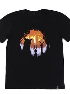 Футболка Barking store «BURN BURN BURN», 2XL муж.
