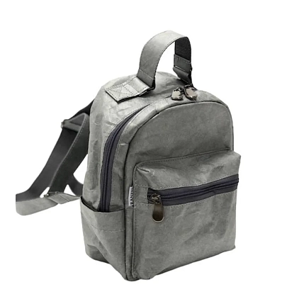 Рюкзак Ranzel Bags «Nooky Gray», тайвек, серый, фото 2.