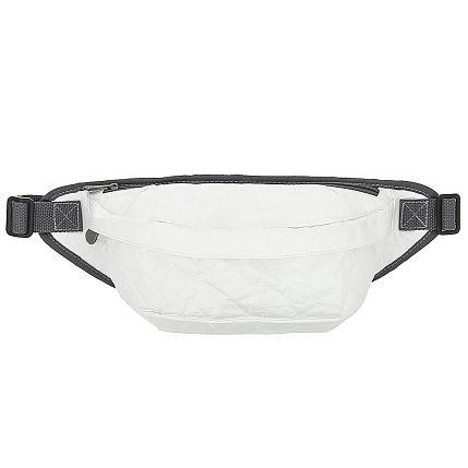 Поясная сумка Ranzel Bags «Baggy White», тайвек, белая, фото 2.