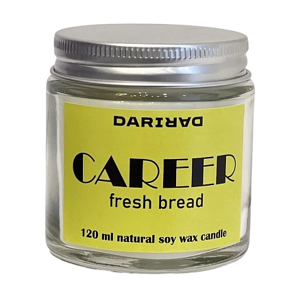 Свеча DARI DARI соевая «Career», свежий хлеб, 120мл, фото 1.