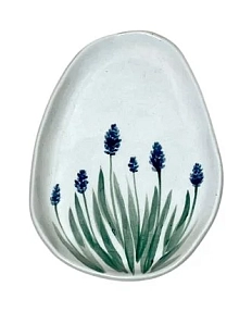 Блюдце ручной работы Верба керамика Гиацинт, керамика, 14 см