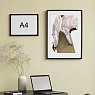 Постер интерьерный «Девушка в белой блузе», А3, превью фото 3