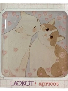 3Д Стикер на телефон Лавкот «Кошачья нежность», объёмный