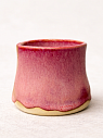 Стакан ручной работы, розовый, керамика, 300 мл, превью фото 2