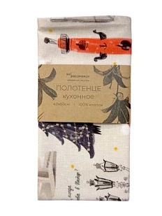 Полотенце «Котики Петербурга. Зима»